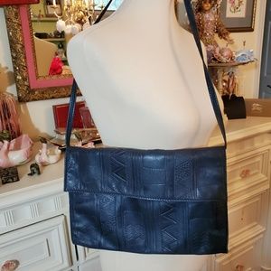 MISSONI vintage leather shoulder bag